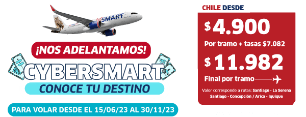 Vuelos Baratos Pasajes en Avión JetSMART Chile