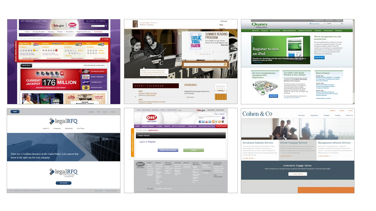 Sites Marcus Thomas has deployed using the Kentico CMS