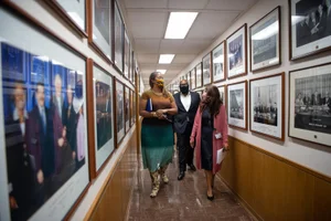 Executive Office Nov. 16, 2020 – Supervisor-Elect Holly J. Mitchell’s welcome to the Kenneth Hahn Hall of Administration. Photo by Bryan Chan / Board of Supervisors