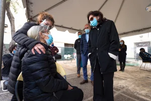 District 1 – Supervisor Hilda L. Solis Jan. 22, 2021 - LAC+USC vaccination site Photo by Bryan Chan / Board of Supervisors