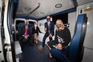 Districts 4 and 5 – Supervisors Kathryn Barger and Janice Hahn Oct. 26, 2020 - Therapeutic Transportation Press Conference. Photo by Bryan Chan / Board of Supervisors