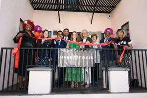 Supervisor Horvath at a Mark Twain ribbon cutting