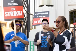Supervisor Mitchell at a rally