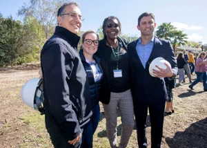Supervisor Horvath group photo at the West Valley Food Pantry