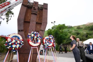 Supervisor Horvath at the 9-11 Memorial