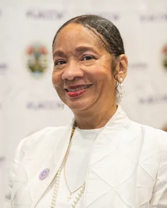 Woman smiling for a photo.