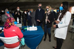 District 4 – Supervisor Janice Hahn March, 3, 2021 - Cal State Long Beach COVID-19 vaccination site Photo by Bryan Chan / Board of Supervisors