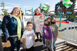 Supervisor Hahn Holifield Park Playground Ribbon Cutting
