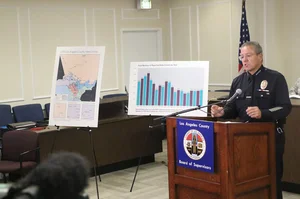 2018 Hate Crime Report Press Conference speaker at the podium