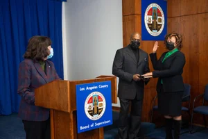 Executive Office Jan. 6, 2021 - Fesia A Davenport CEO Oath of Office  Photo by Bryan Chan / Board of Supervisors
