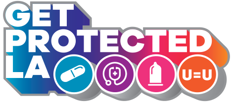 DHSP Logo: "Get Protected LA"