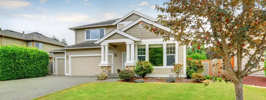 Home exterior. Find Homeowners Insurance.