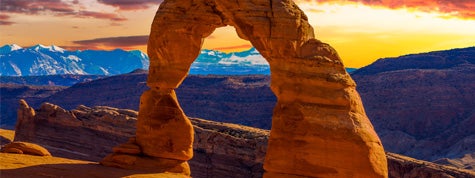 Beautiful Sunset Image taken at Arches National Park in Utah