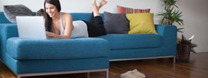 Woman working from home 