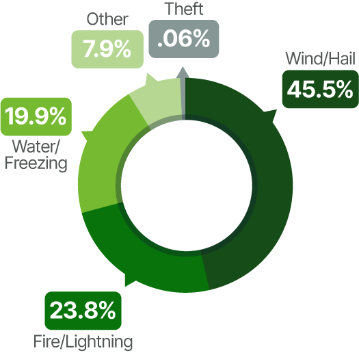 Most Common Claims Covered by Homeowners Insurance