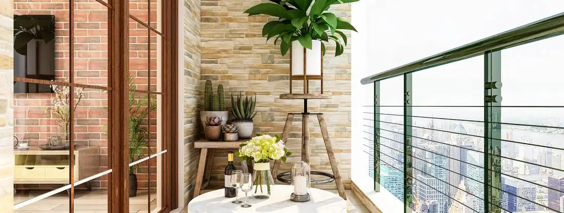 Balcony design of modern urban condo buildings. Find condo insurance.