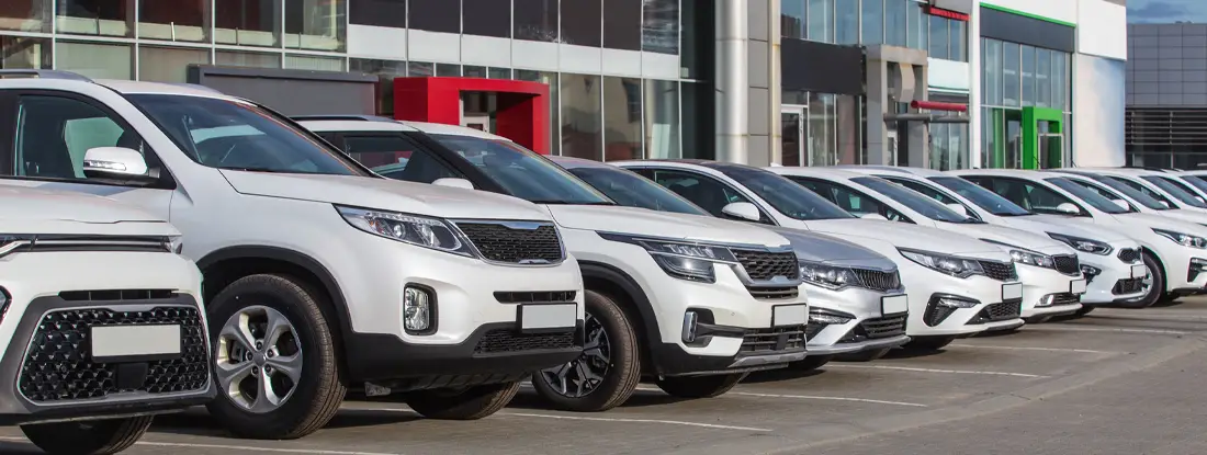 Cars For Sale Stock Lot Row. Best Used Cars Under $5,000.