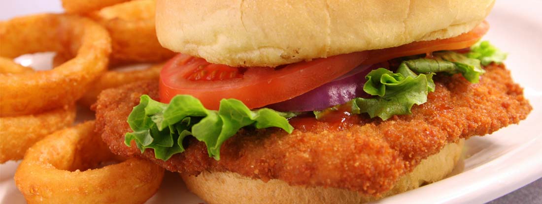 Nebraska's Breaded Pork Tenderloin sandwich. Find Nebraska Restaurant Insurance.