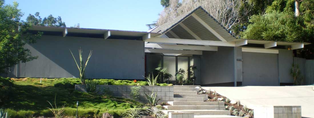 Example of mid-century modern architecture. Buying an Eichler Home. 