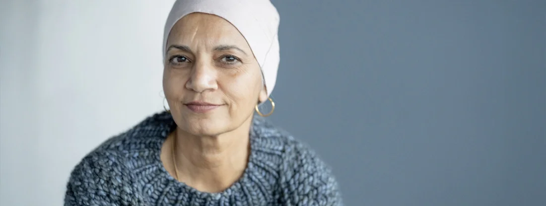 Woman who is battling cancer. Cancer Supplemental Health Policy.