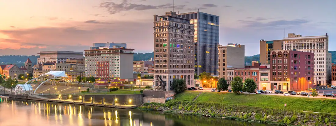 West Virginia Skyline. West Virginia Commercial Property Insurance.