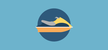 illustration graphic showing a watercraft