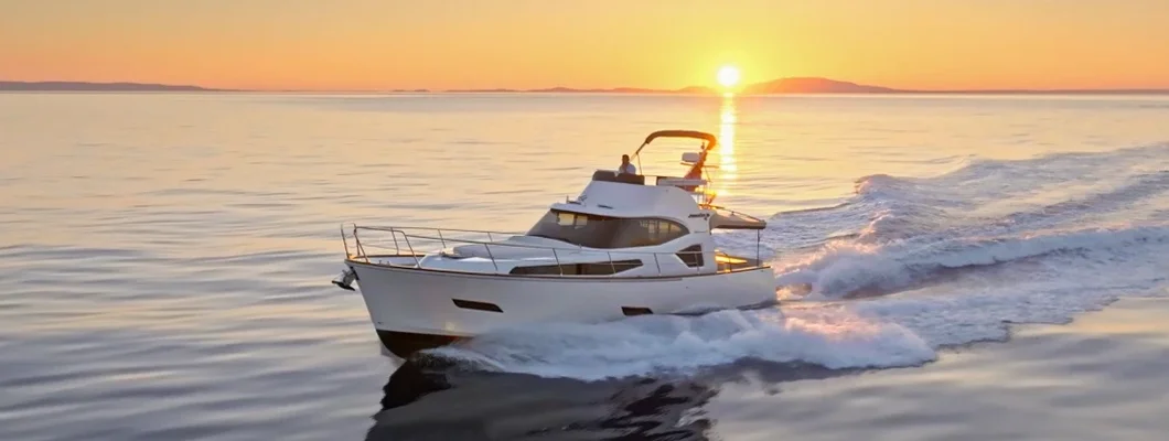 Couple sailing yacht over ocean. How to Find the Best Boat Insurance.