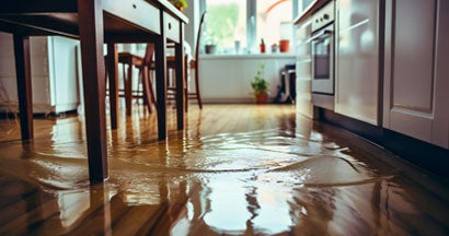 Flooded floor in kitchen area from water leakage. How much flood insurance do I need?