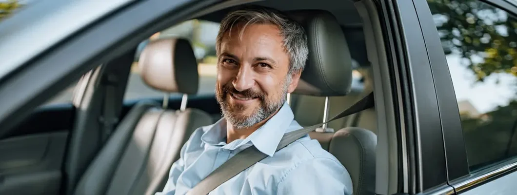 Man waits for his wife to go shopping together. Find Stamford, Connecticut car insurance. 