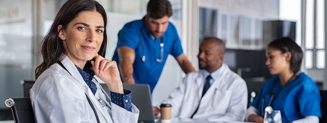 Doctors in meeting. Mississippi Malpractice Insurance