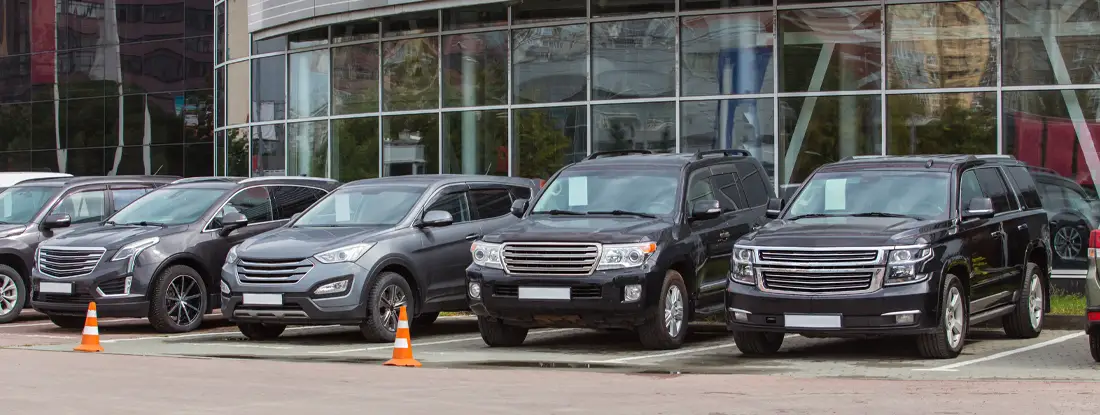 Cars For Sale Stock Lot Row. 9 Questions to Ask When Buying a Used Car.