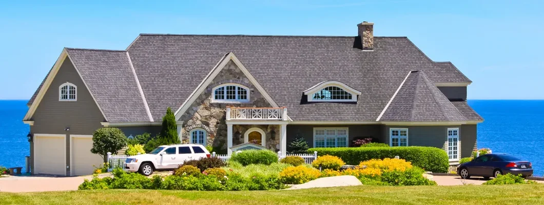 Luxury House on the water. Find Rhode Island umbrella insurance.