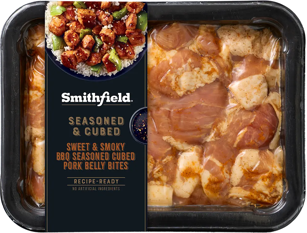 Sweet & Smoky BBQ Seasoned Pork Belly Bites