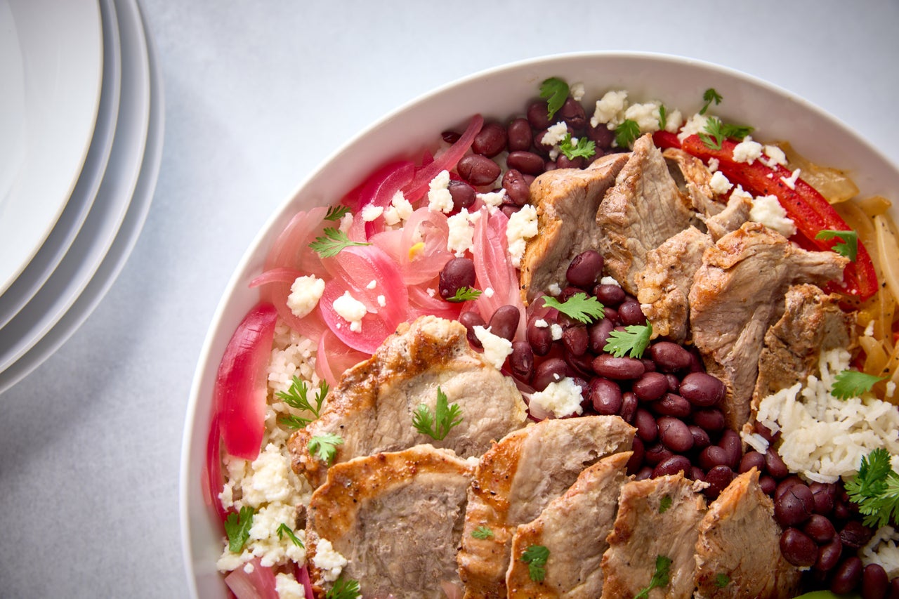 Pork Fajitas Bowl