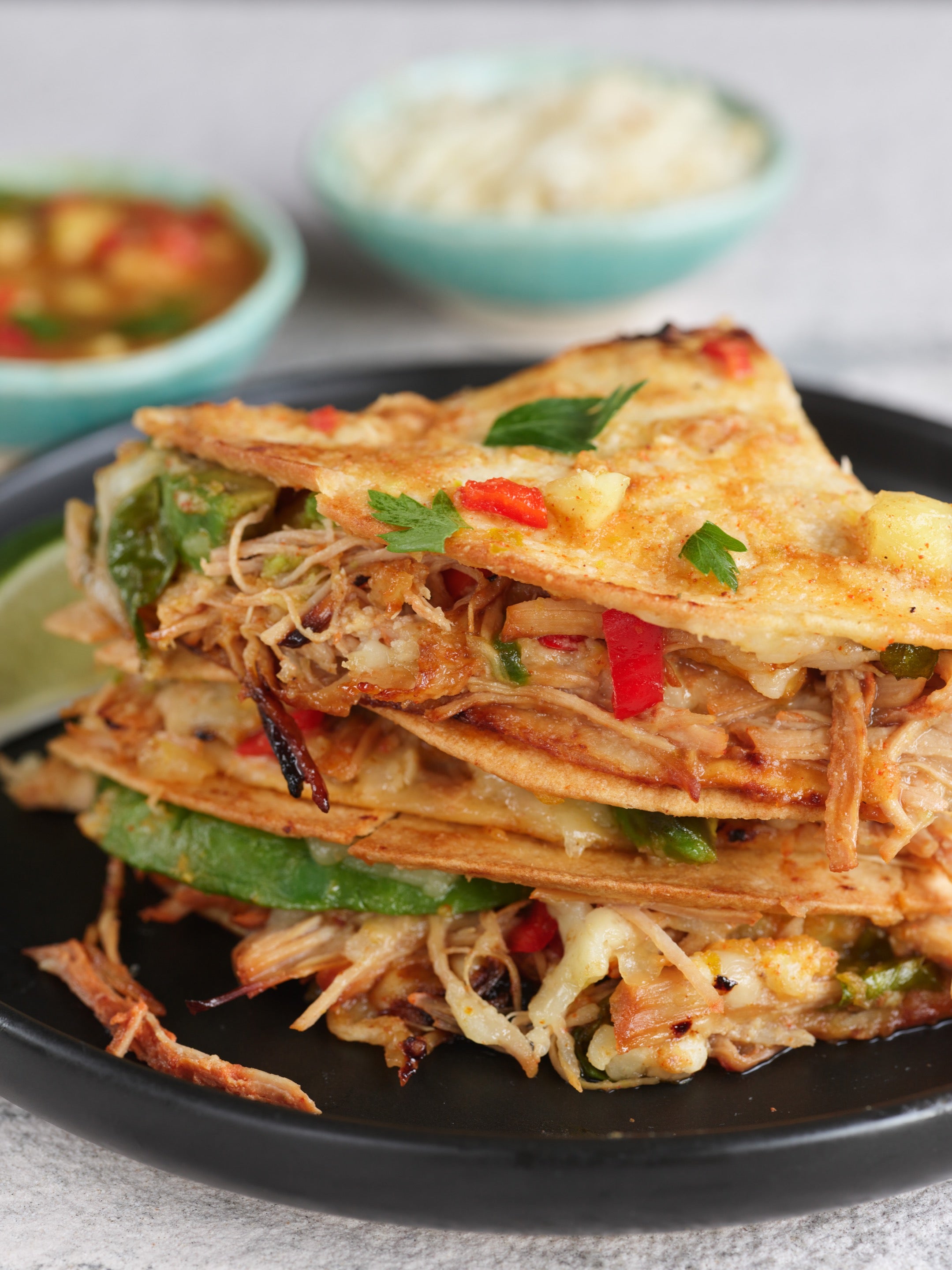 Instant Pot Pulled Pork Quesadilla