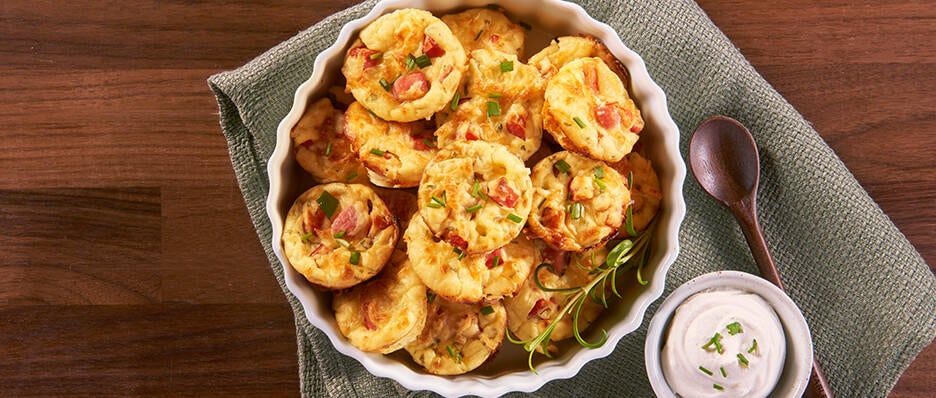 Ham And Cheese Mashed Potato Puffs | Smithfield