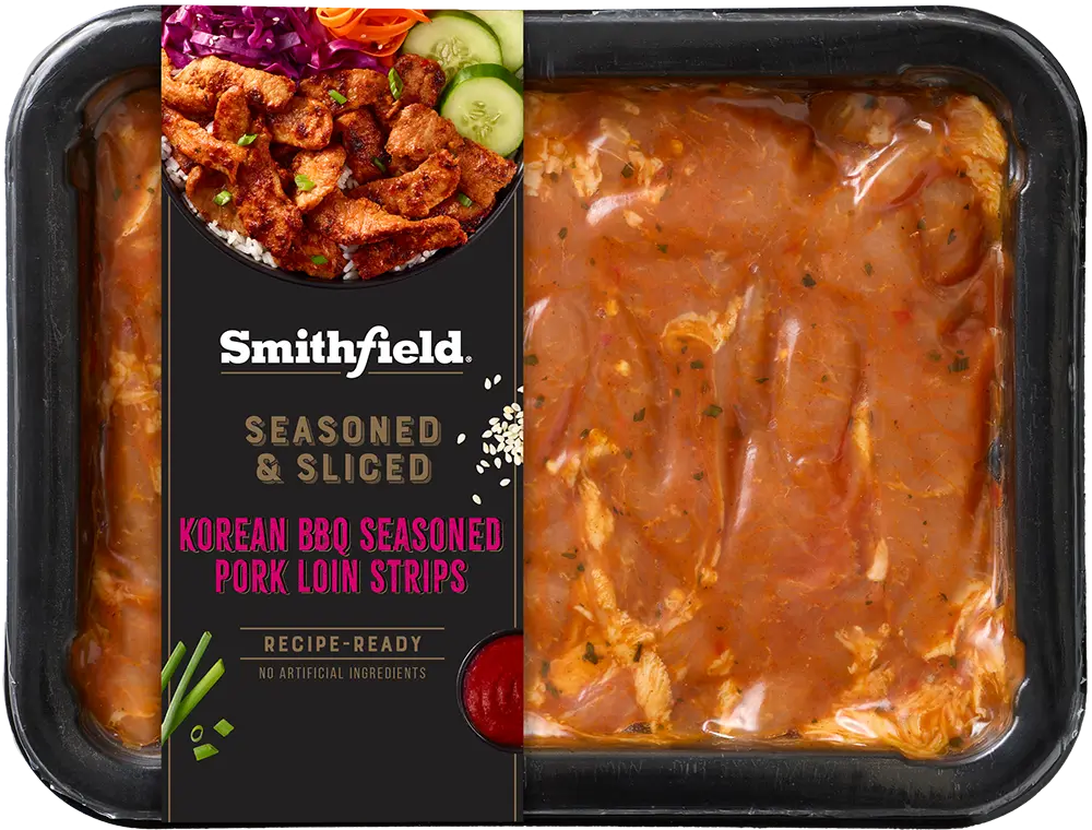 Korean BBQ Seasoned Pork Loin Strips