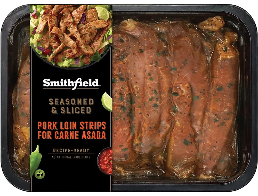 Pork Loin Strips for Carne Asada