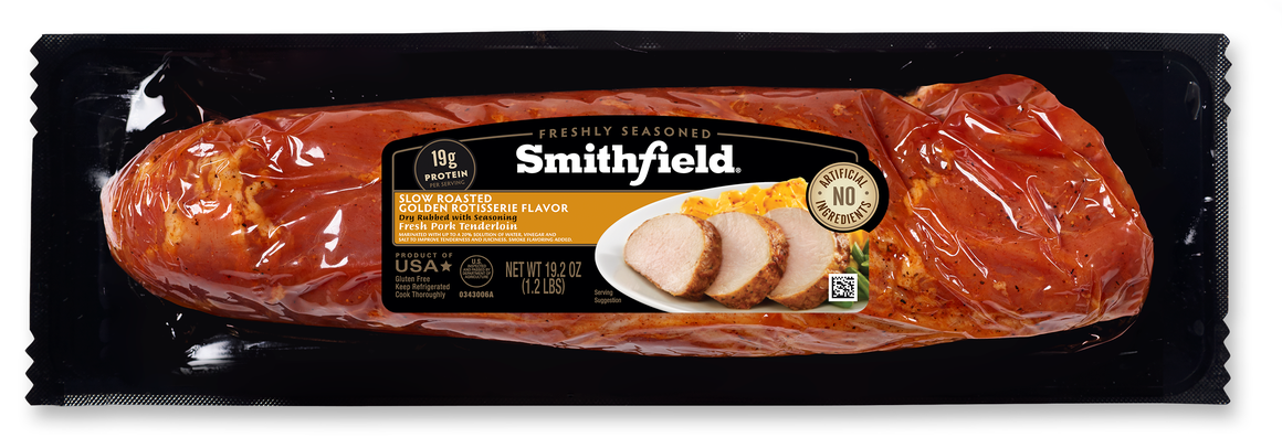 Slow Roasted Golden Rotisserie Flavors Pork Tenderloin Smithfield