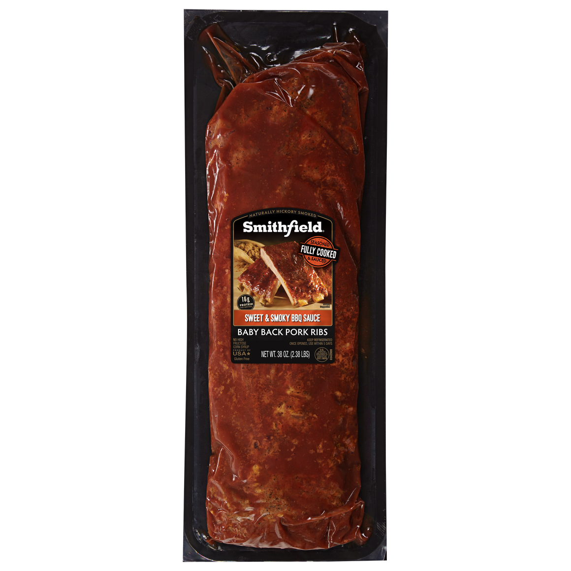 Sweet & Smoky Fully Cooked St. Louis Ribs Half Rack-20oz | Smithfield