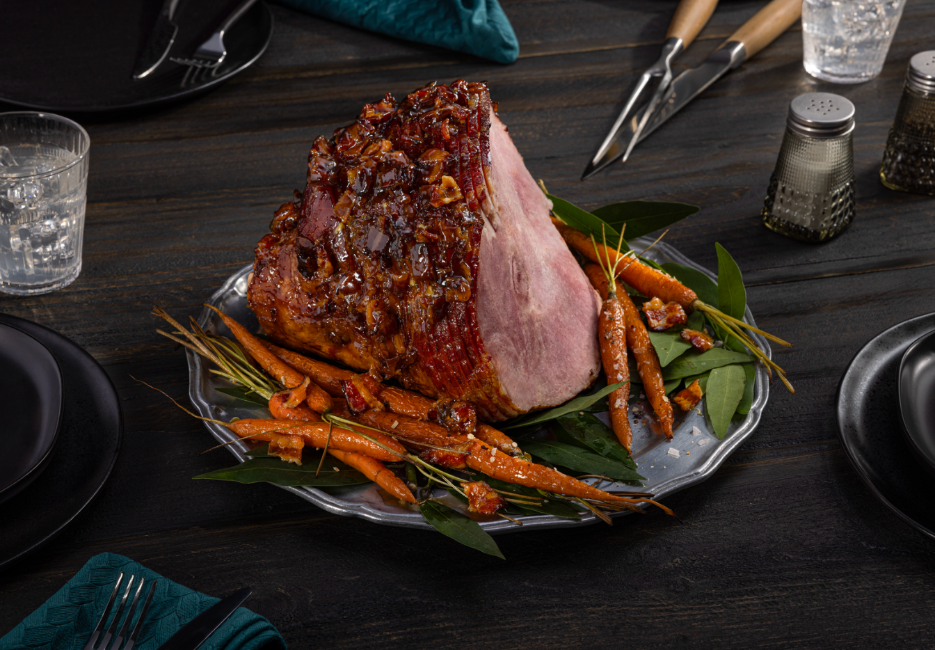 Smithfield Spirals Crunchy Glaze Spiral Sliced Ham | Smithfield