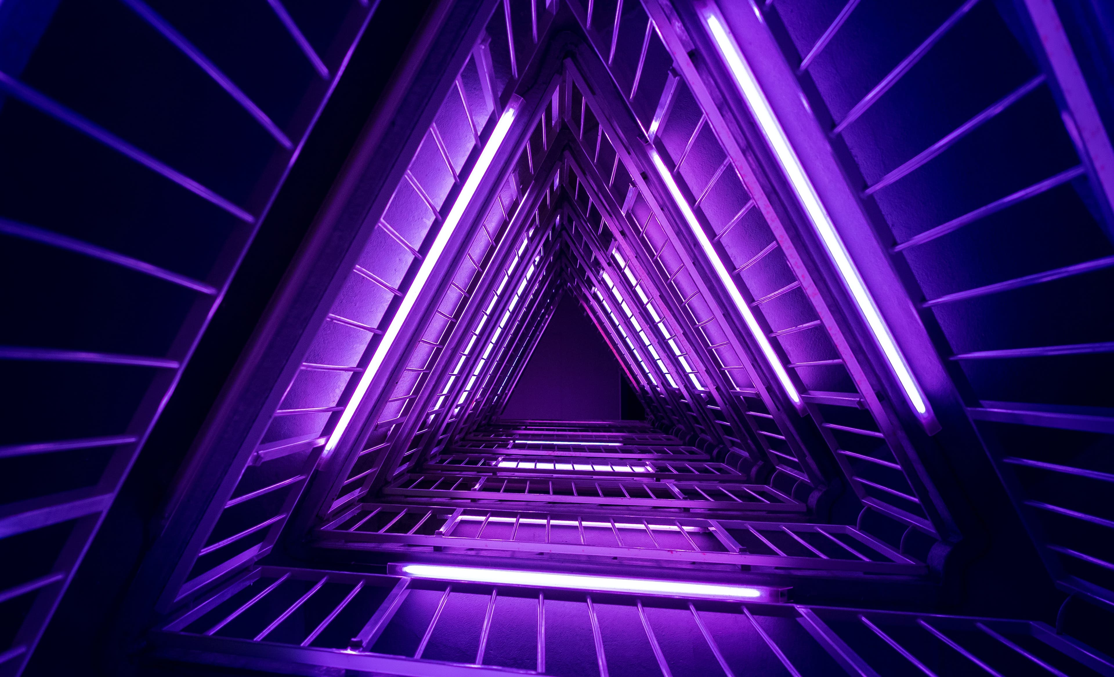 Purple stairway