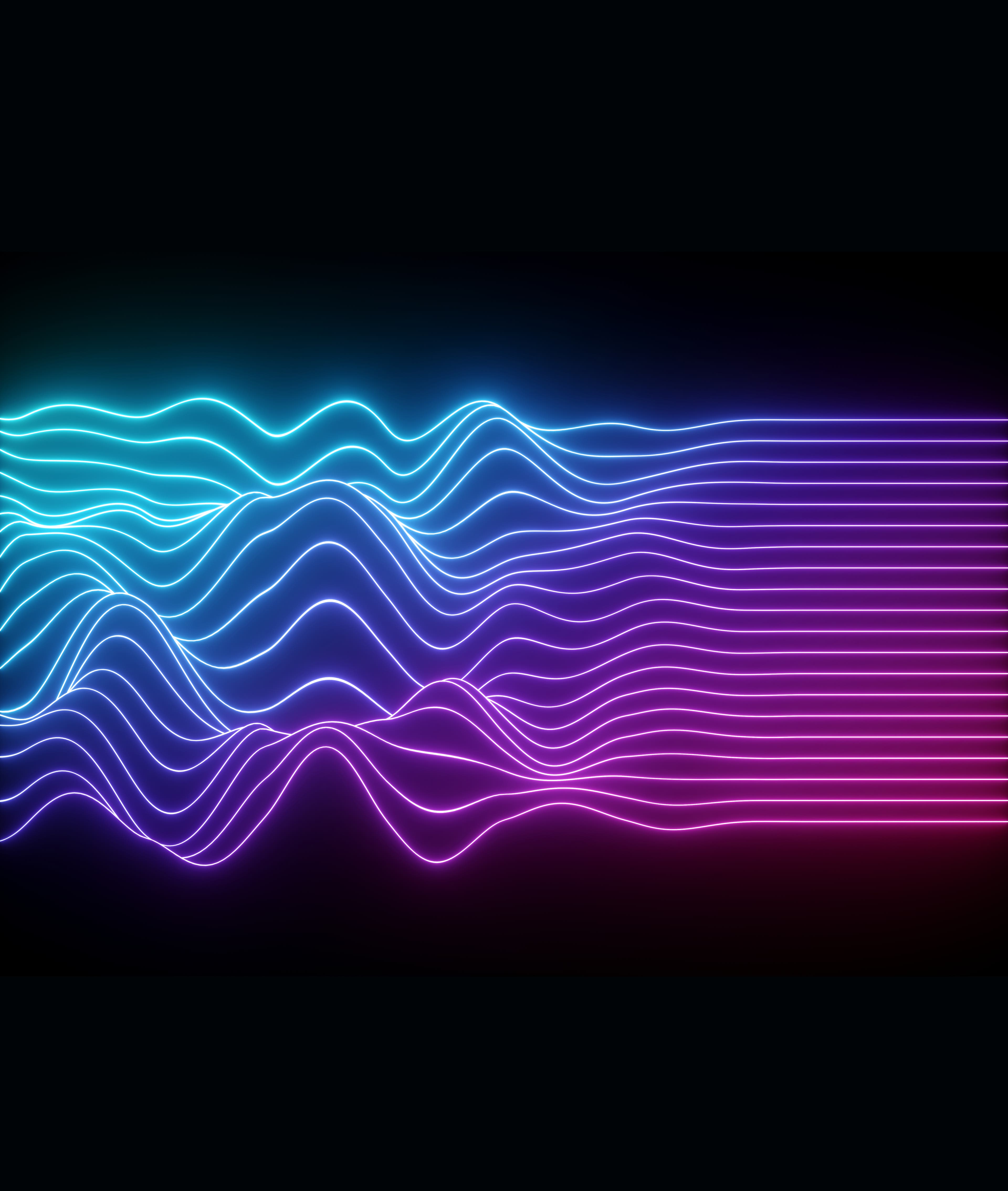 Futuristic sound waves