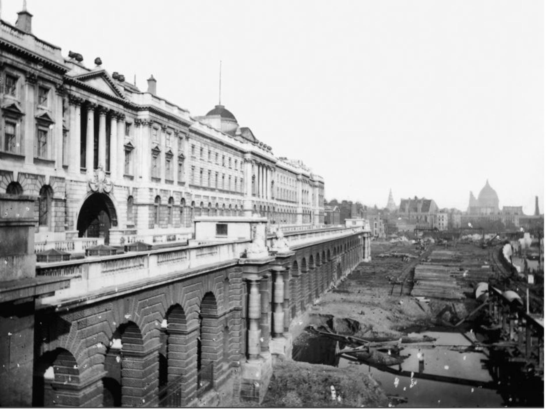 London's Victoria Embankment in the past