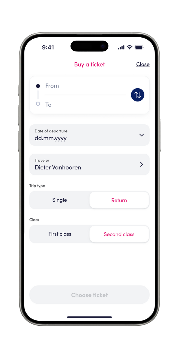 Een screenshot van de nieuwe Payconiq by Bancontact app