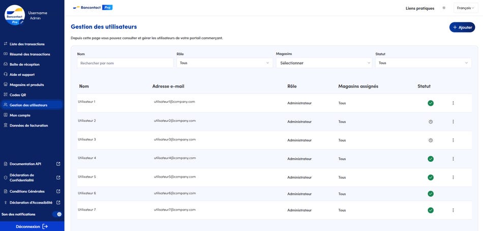 Aperçu des utilisateurs
