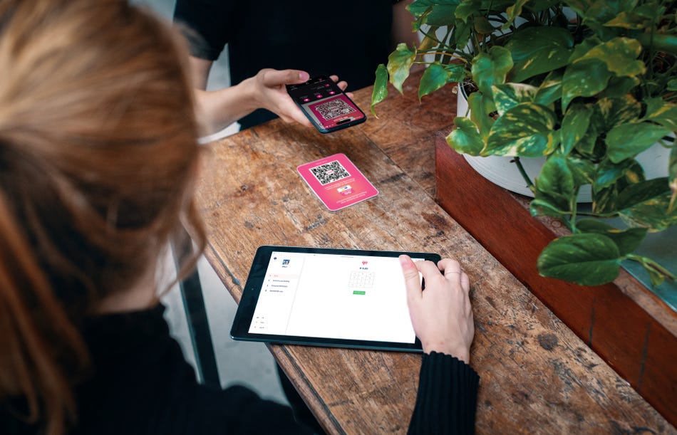 Payconiq stickeroplossing met een QR-code met een vast bedrag