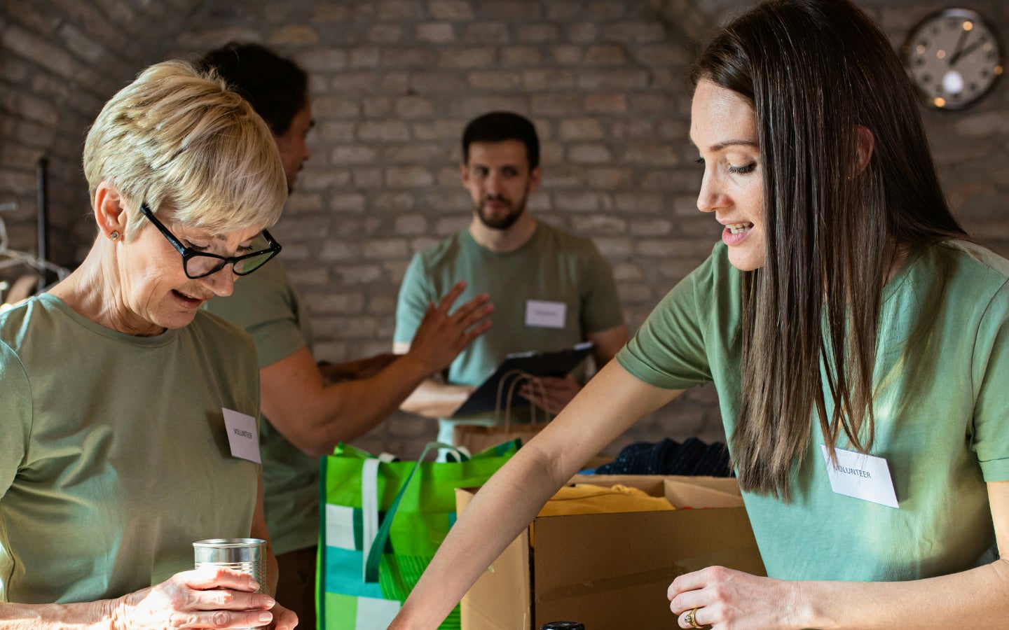A group of volunteers