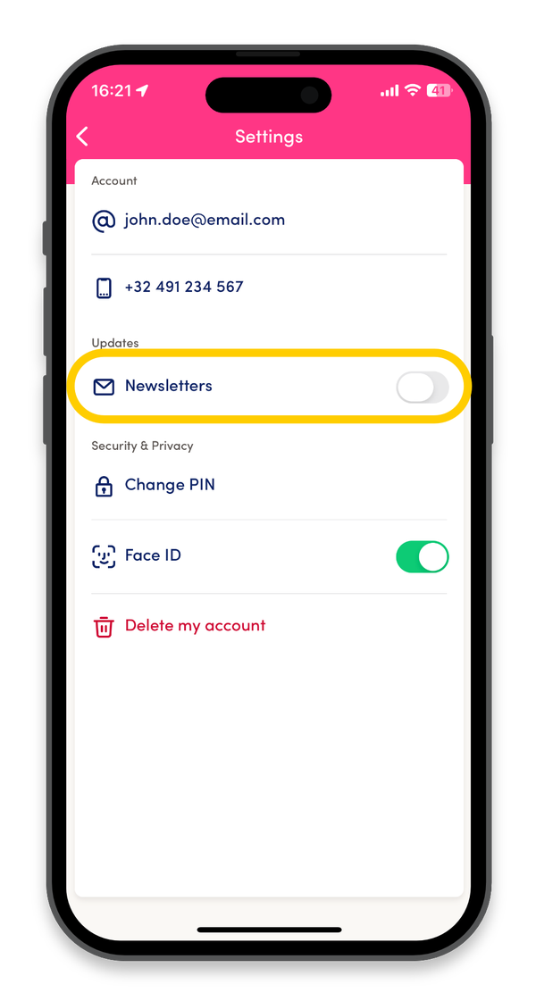 Hoe meld ik me af voor de marketingmails?