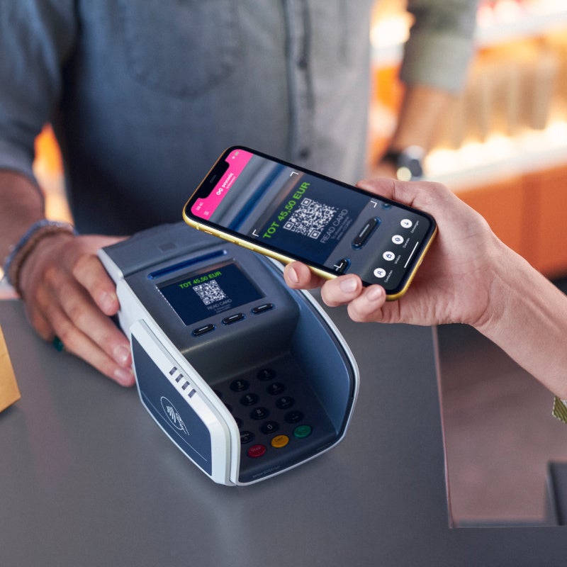 Payconiq via een klassieke betaalterminal 